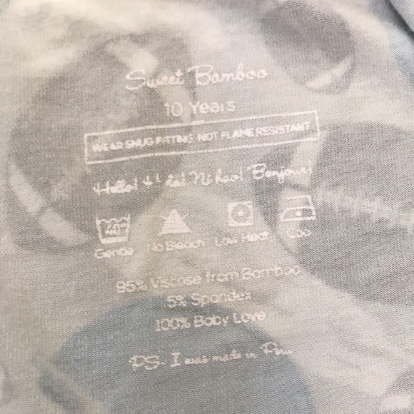 Sweet Bamboo Football Pajamas Size 10 Years - Picture 8 of 10